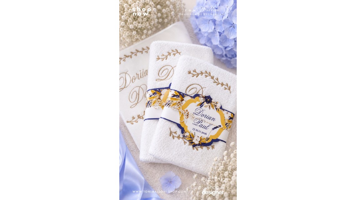 Trusou de botez traditional cu lavanda bumbac si spice de grau 5